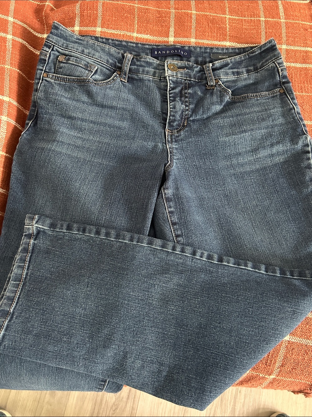 Bandolino Women's Dark Blue Boot Cut Jeans